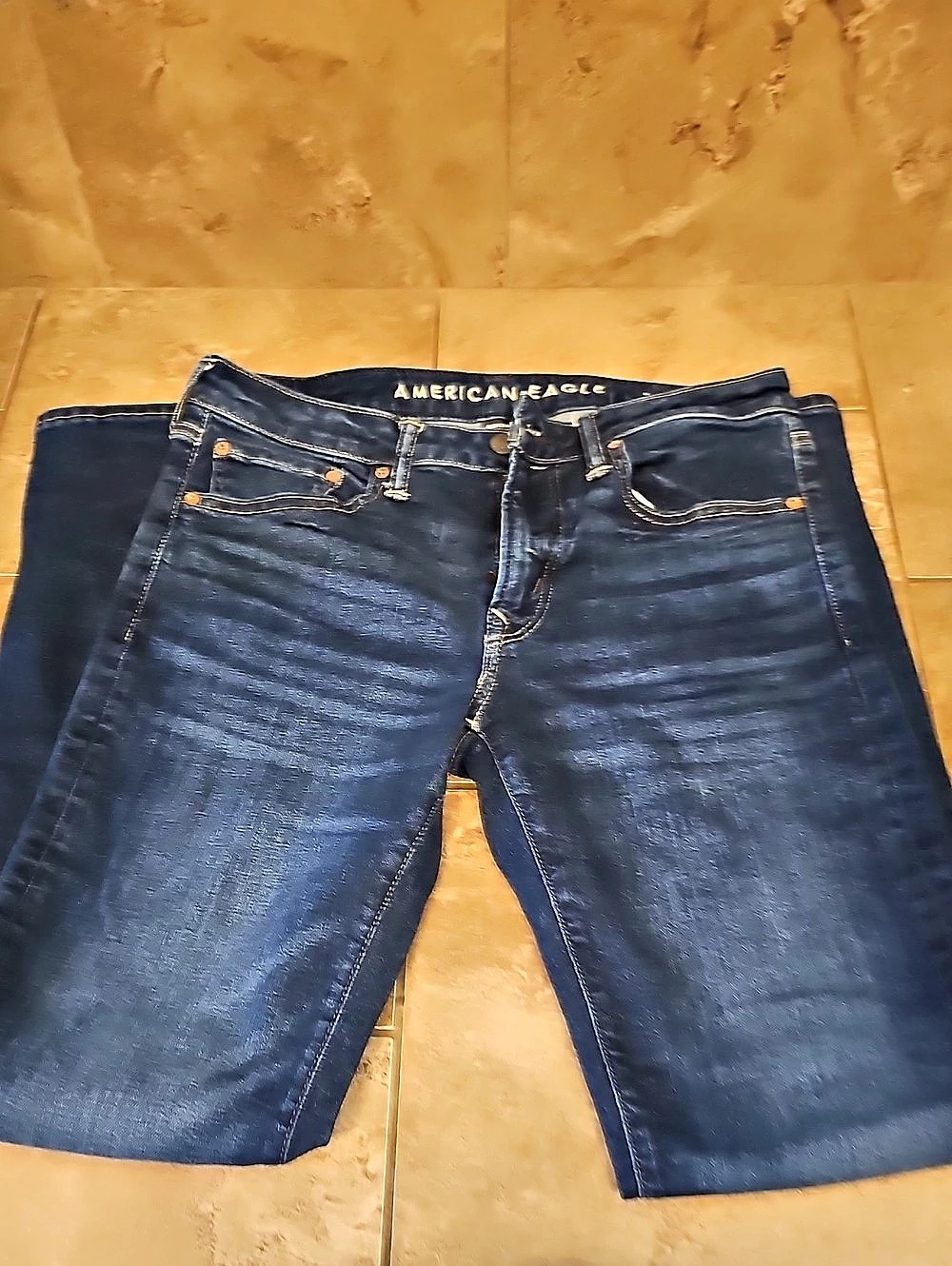 American Eagle AirFlex+ Men's Slim Straight Jeans Blue Waist 31 X 34